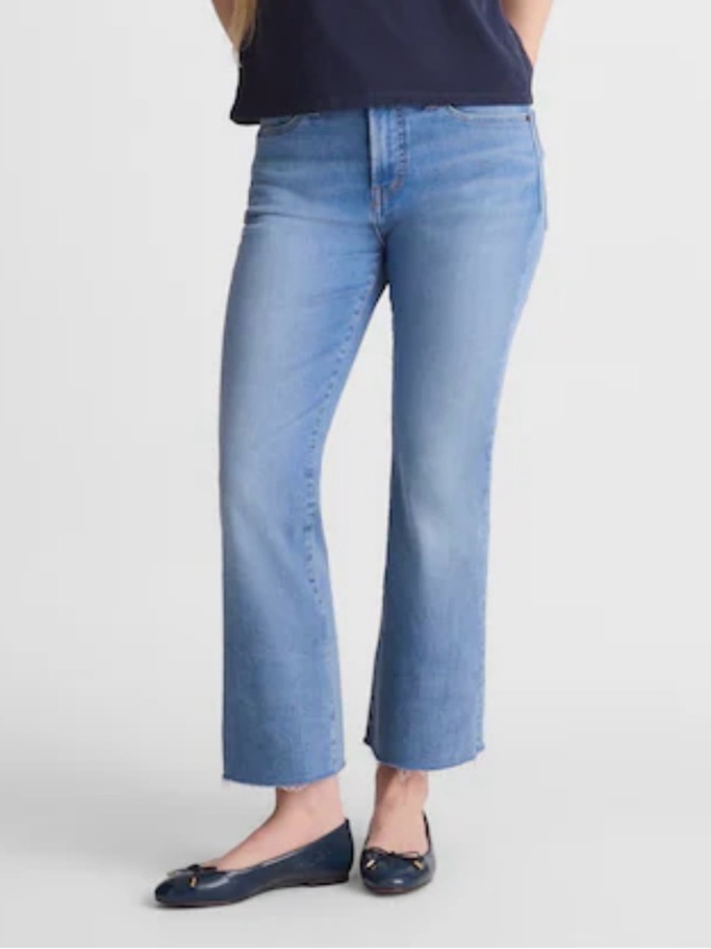 Madewell Light Blue Mid-Rise Kick Out Jeans